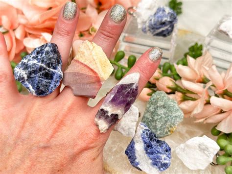 Raw Crystal Rings: Unveil the Untamed Beauty and Power of Nature