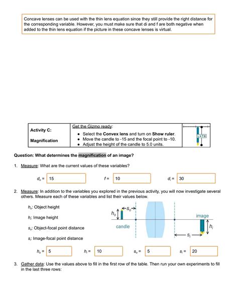 Ray Tracing Lenses Answer Key Doc