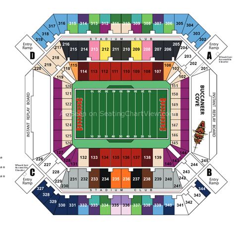 Raymond James Stadium Seating Chart View