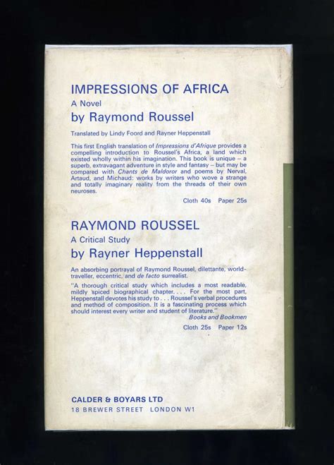 Raymond Roussel in French French Edition Reader