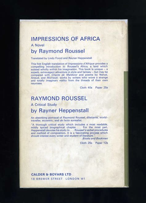 Raymond Roussel in French French Edition Reader