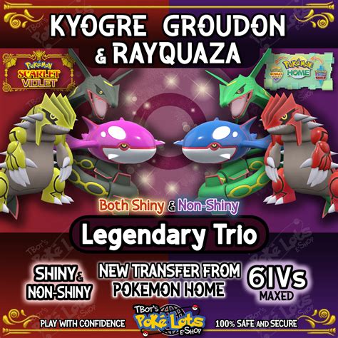 Rayquaza, Groudon, and Kyogre: Exploring the Legendary Trio