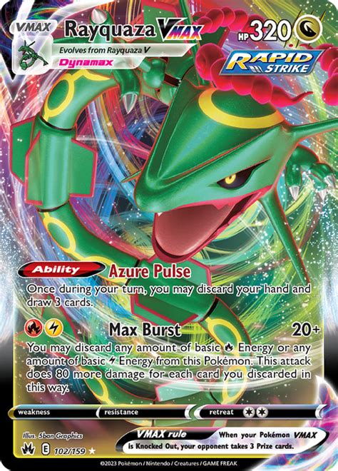 Rayquaza VMAX Rapid Strike: The Ultimate Dragon-Type Destroyer