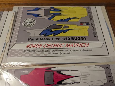 Rc Paint Masks Templates