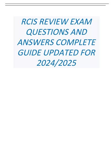 Rcis Exam Review Questions Ebook Epub