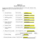 Reaction Rate Word Scramble Answers Reader