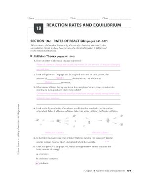 Reaction Rates And Equilibrium 18 Answers Kindle Editon