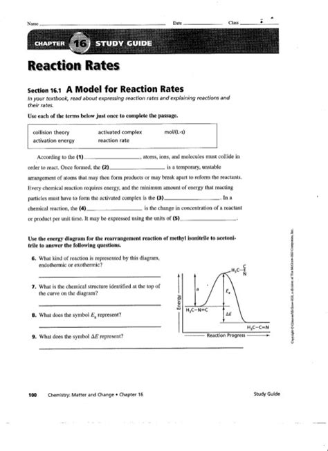 Reaction Rates Practice Problems Answers Epub