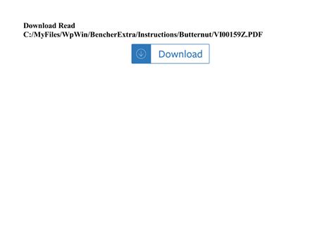 Read C:/MyFiles/WpWin/BencherExtra/Instructions/Butternut/VI00159Z Ebook Kindle Editon