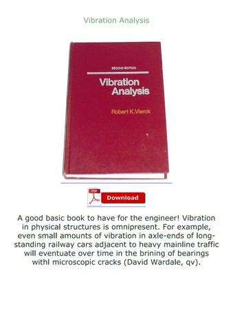 Read Example Vibration Analysis Repo Ebook Doc