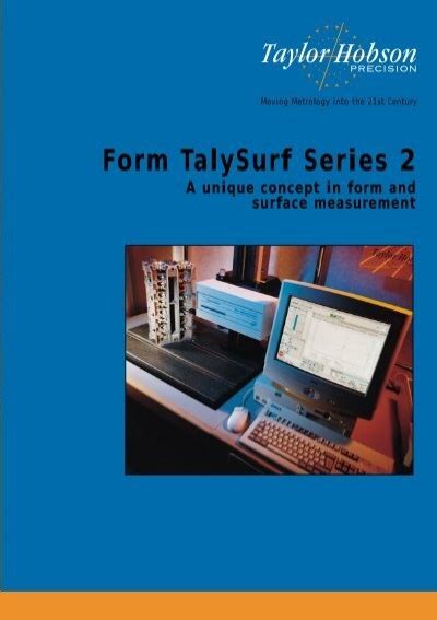 Read Form-Talysurf-Series-2 Ebook Epub