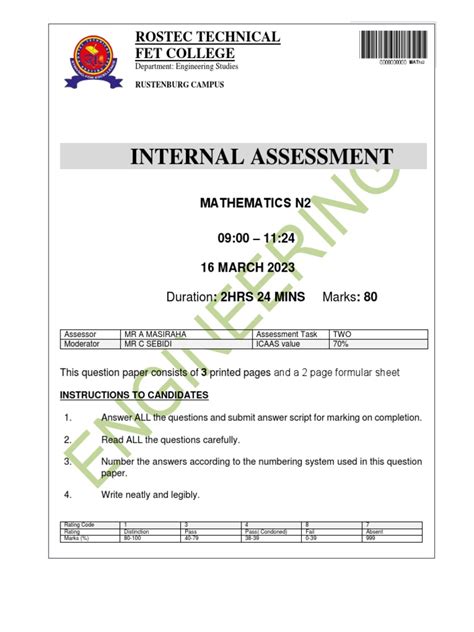 Read MATHS N2 MEMORANDUM APRIL 2014 - PaleArt on PDF Mobil PDF