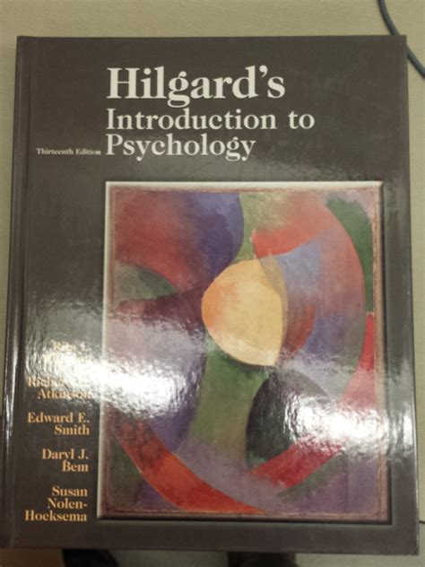 Read unlimited books online: ATKINSON  HILGARDS INTRODUCTION TO PSYCHOLOGY 14TH EDITION PDF BOOK Epub