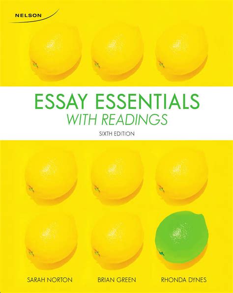 Read unlimited books online: ESSAY ESSENTIALS WITH READINGS BY SARAH NORTON PDF BOOK PDF