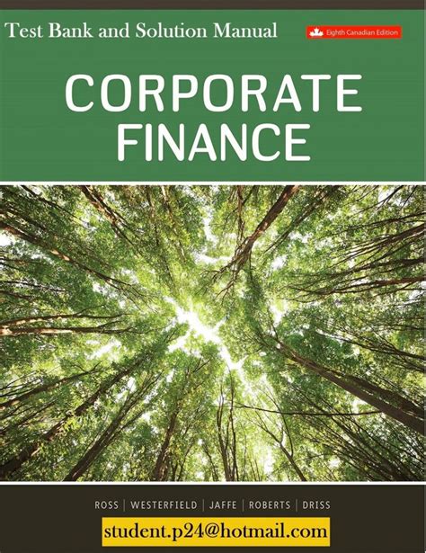 Read unlimited books online: FUNDAMENTALS OF CORPORATE FINANCE 8TH CANADIAN EDITION ROSS  PDF BOOK Reader