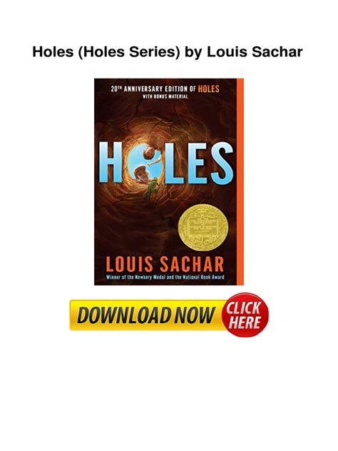 Reading Holes: Louis Sachar (PDF) - Learning On-Line by the Light of the Fire on READ PDF Reader