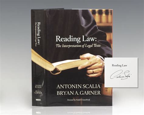 Reading Law Interpretation Legal Texts Reader