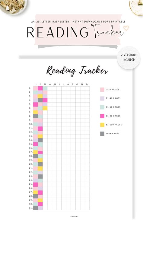 Reading Tracker Printable