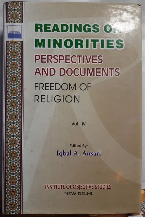 Readings on Minorities Perspectives and Documents Vol. 4 Doc