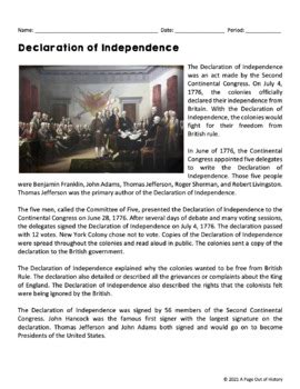 Readworks Declaration Of Independence Answers Epub