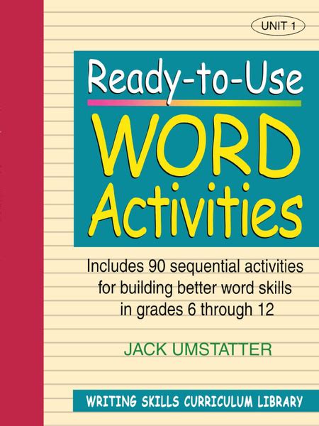 Ready-to-Use Word Activities Unit 1 PDF