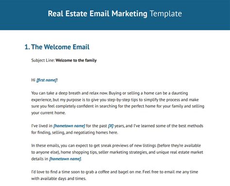 Real Estate Email Marketing Templates