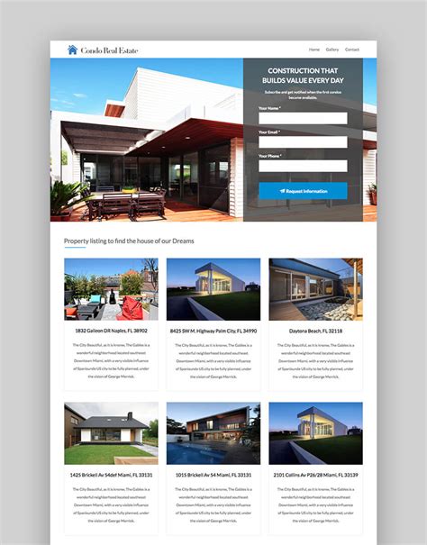 Real Estate Landing Pages Templates