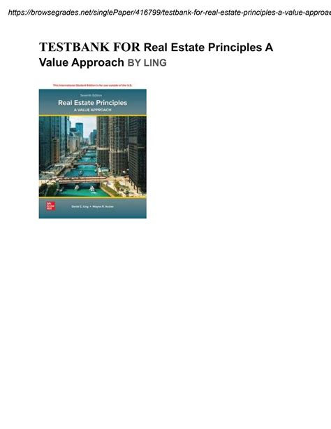 Real Estate Principles A Value Approach Answers Epub