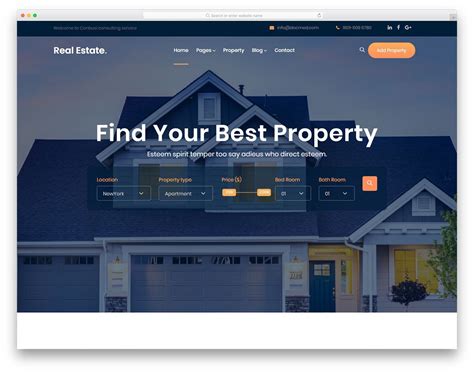 Real Estate Web Page Templates