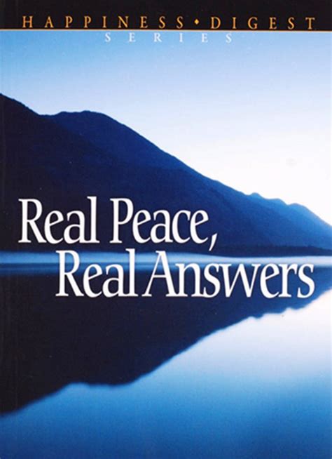 Real Peace Real Answers Epub