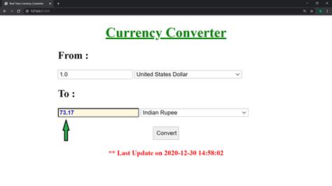 Real-time Currency Converter