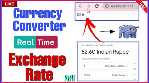 Real-time exchange rates: