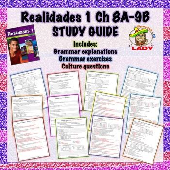 Realidades 1 Review Sheet Answers Doc