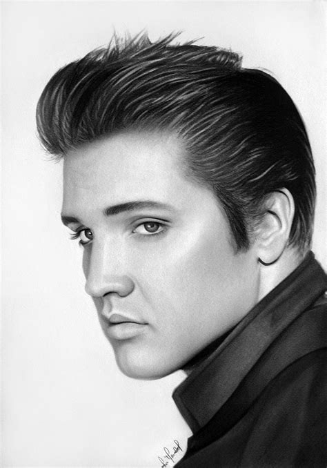 Realistic Elvis Presley Drawing
