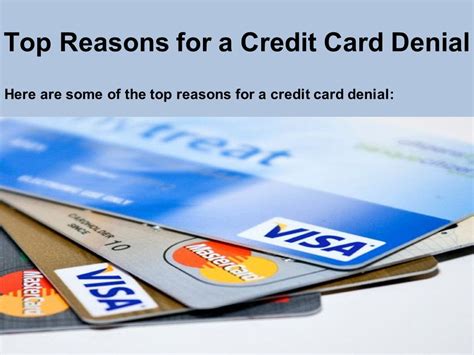 Reasons for Payment Card Denials