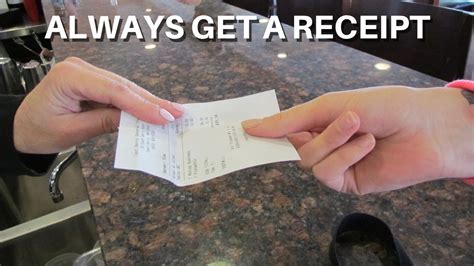 Receipts are always accurate.