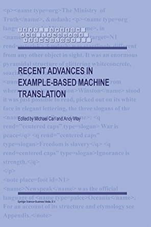 Recent Advances in Example-Based Machine Translation Epub