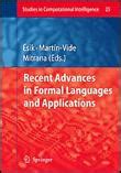 Recent Advances in Formal Languages and Applications 1st Edition Reader