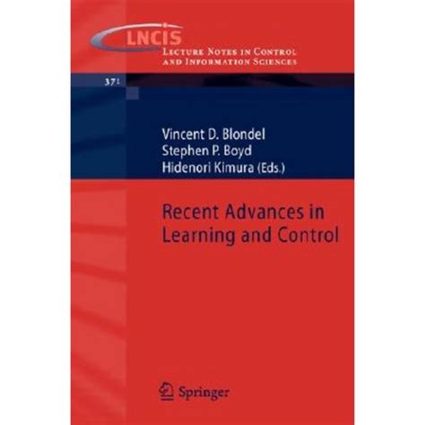Recent Advances in Learning and Control 1st Edition Doc