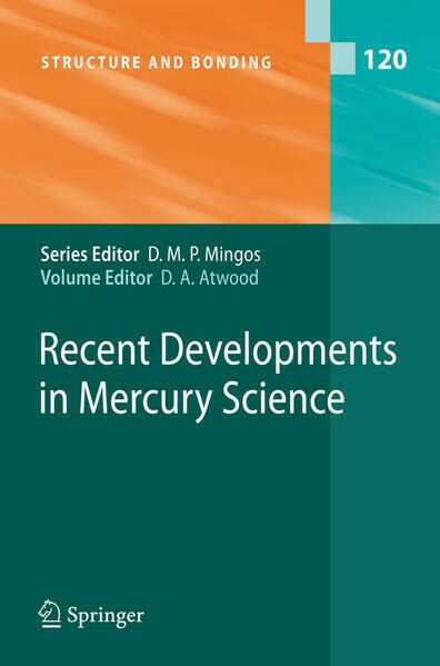 Recent Developments in Mercury Science PDF