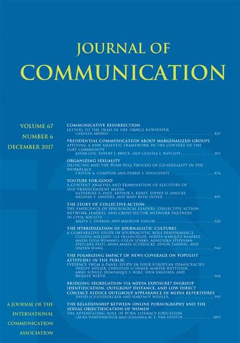 Recent Publications In Communication Journals PDF PDF