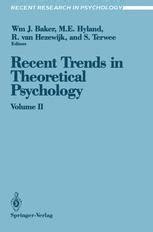 Recent Trends in Theoretical Psychology Proceedings of the Third Biennial Conference of the Internat Epub