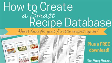 Recipe Database: