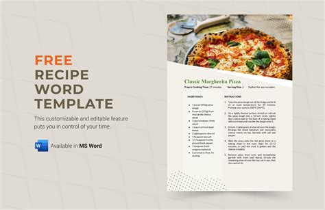 Recipe Word Template