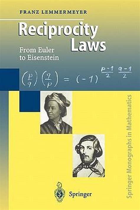 Reciprocity Laws From Euler to Eisenstein 1st Edition Doc