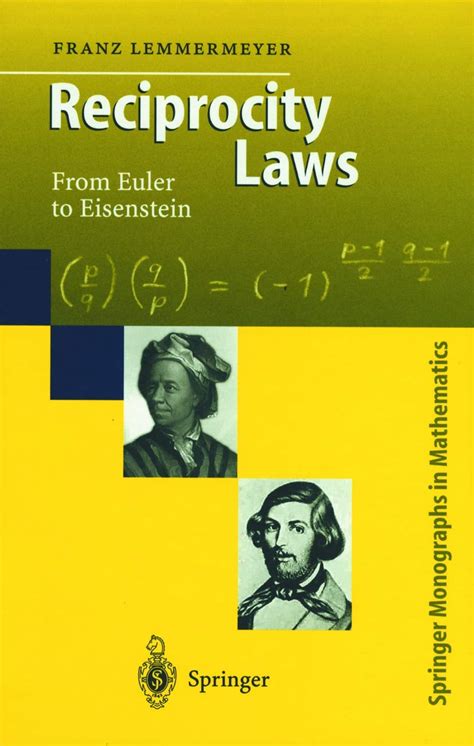 Reciprocity Laws From Euler to Eisenstein 1st Edition Doc