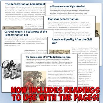Reconstruction Era Interactive Student Notebook Answers PDF