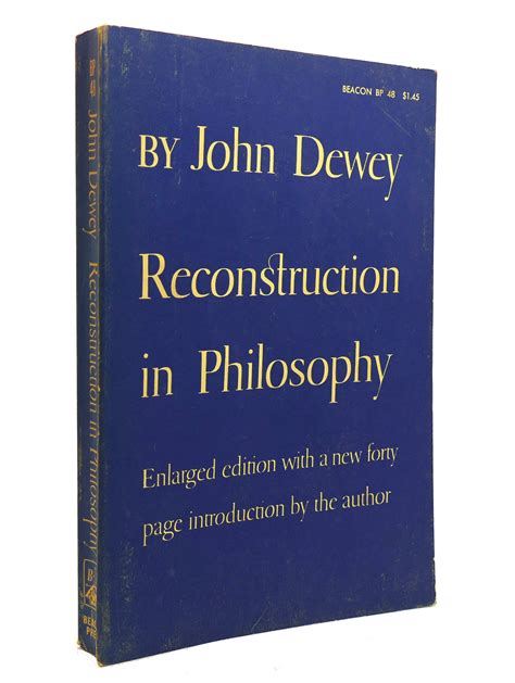 Reconstruction in Philosophy PDF