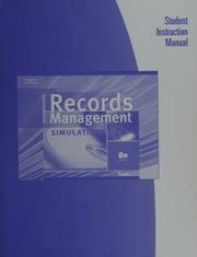 Records Management Simulation Student Instruction Ebook Doc