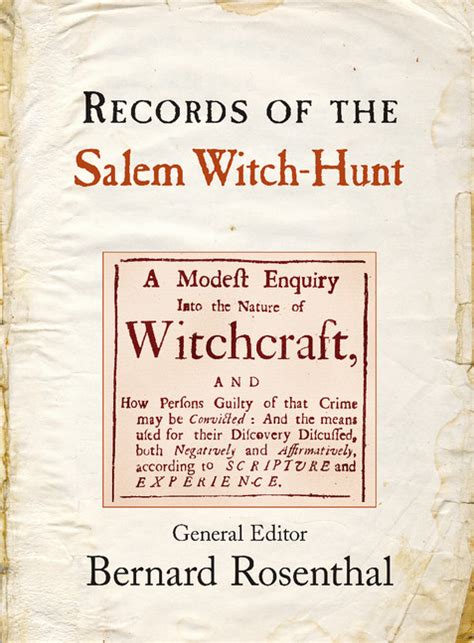 Records of the Salem Witch-Hunt Ebook Ebook PDF